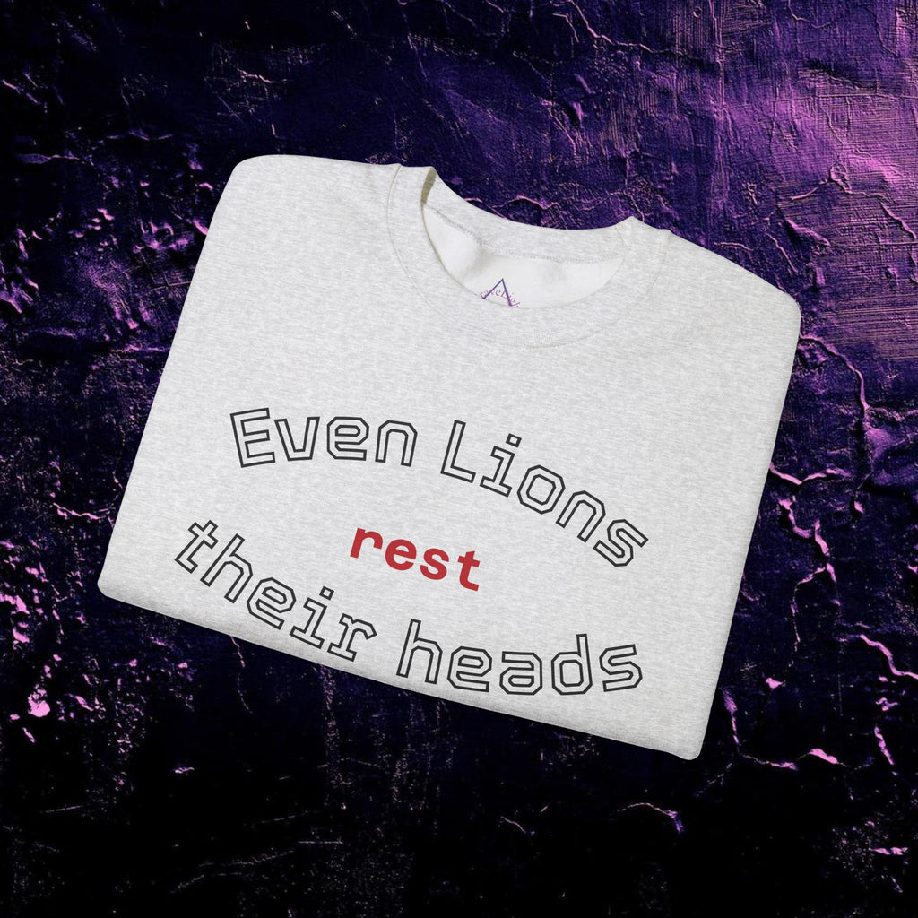 Pullover - Even Lion Rest Their Head