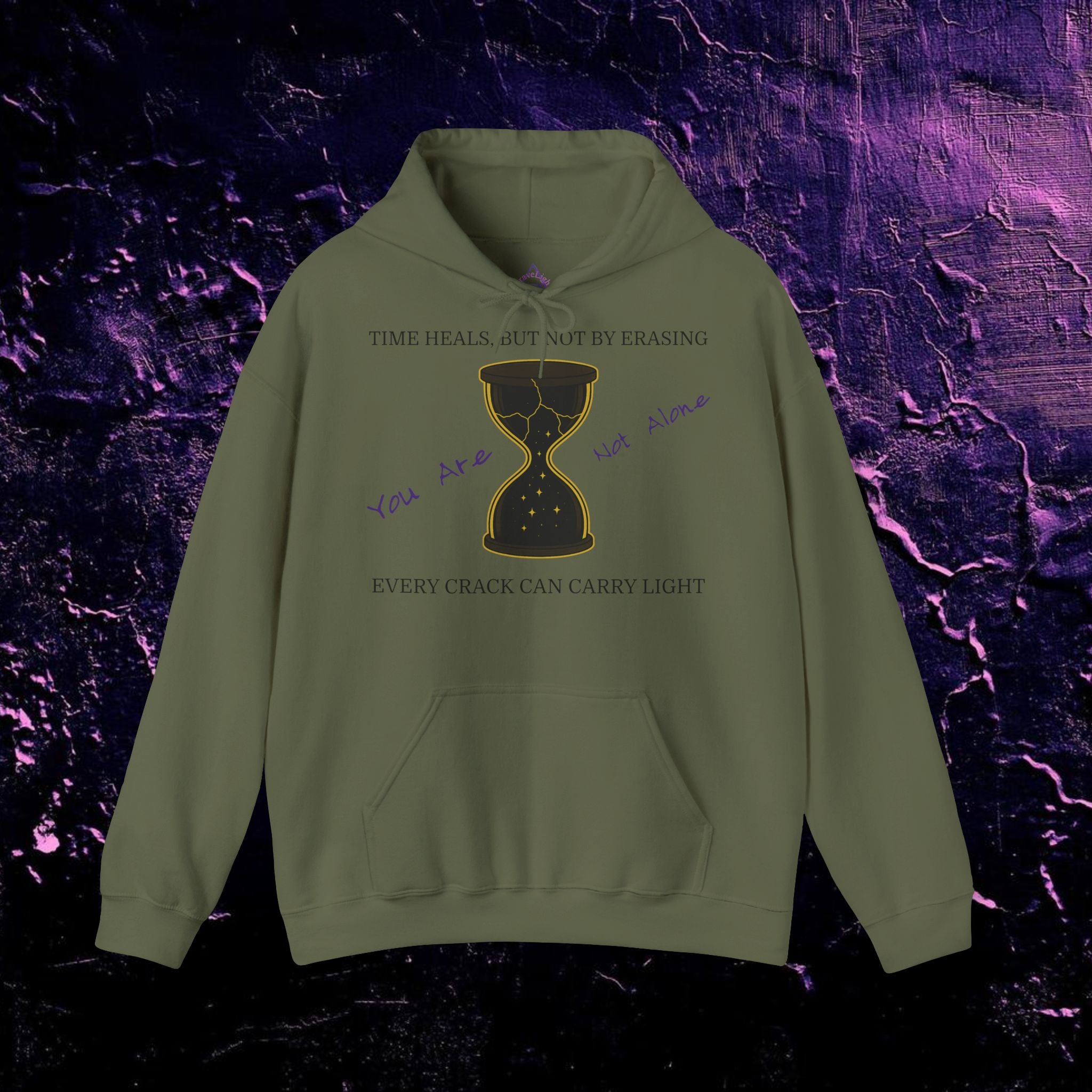 Hoodie - Time Heals Inspirational Design